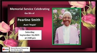 Memorial Service Celebrating the life of Pearline Smith Aunt Hopie [upl. by Enigroeg]