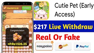 Cutie Pet App Real or Fake  Cutie Pet App Withdrawal  Cutie Pet App Review  Scam or Legit [upl. by Sherfield57]