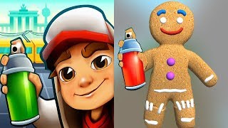 Subway Surfers JAKE vs GINGERBREAD Gameplay HD [upl. by Eelhsa]