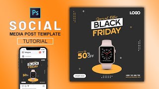 Watch Poster Design In Photoshop  Smart Watch  Photoshop Tutorial [upl. by Alra]