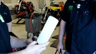 Brake BleedingPart 3 using an air powered vacuum tool [upl. by Nedlog]