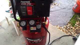 Coleman Powermate AiR CoMprEsSoR 15 GaL 200 Psi quotNEW TOYquot [upl. by Akihsat]