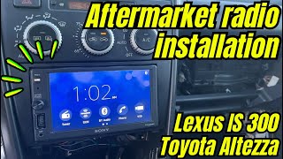 How to install radio on a Lexus IS 300 Altezza  1998  2005 1st generation [upl. by Leiru]