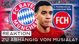 Zu abhängig von MUSIALA  Pressetalk vor FC Bayern  Heidenheim  REAKTION [upl. by Ayadahs]