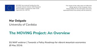 The MOVING Project An Overview  Mar Delgado University of Córdoba [upl. by Mahoney]