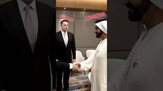 When Billionaire  Elone Musk  Meet Trillionaire  Dubai King [upl. by Wilbert830]