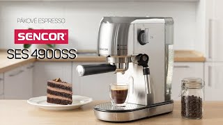 Unboxing Espresso Sencor SES 4900SS [upl. by Erek]