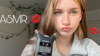 ASMR KISSES 💋💋💗and other sounds ON TASCAM [upl. by Anillehs]