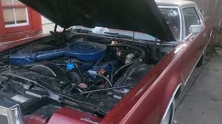 1972 Lincoln Mark IV  Under the Hood Fords 460 CID v8 [upl. by Ranchod]