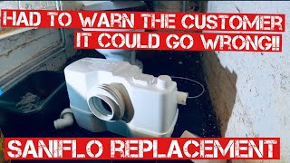 SANIFLO REPLACEMENT How to fit a MACERATOR Plumbing how to Uk [upl. by Card183]