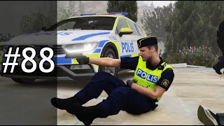 SVENSK POLIS I GTA 88 POLIS BESKJUTEN [upl. by Aciamaj847]