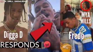 Digga D cgm Fires Back At Fredo amp Mya Mills quotShe Tried It But I was Using Herquot 😱 [upl. by Crudden]