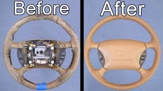 How To Restore Your Cars Steering Wheel Looks Brand New [upl. by Pearline]