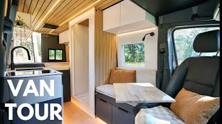 VAN TOUR  TWO BEDS with FULL Shower Luxury 4x4 Van Conversion [upl. by Nevur]