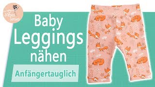 Baby  Kinder Leggings nähen für Anfänger  ohne Schnittmuster [upl. by Atirres770]