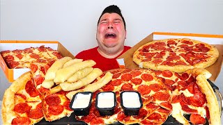 Im loosing too much weight  Pizza Mukbang [upl. by Gnoz]