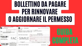 COME COMPILARE IL BOLLETTINO PER IL PERMESSO O LA CARTA DI SOGGIORNO E QUANTO PAGARE GUIDA COMPLETA [upl. by Yrneh]