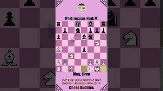 45th FIDE Chess Olympiad Open 2024 🔴 Ding Liren vs Martirosyan Haik M  Budapest HUN 20240914 [upl. by Rivkah]