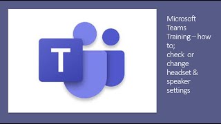 How to change your headset and speaker settings in Microsoft Teams [upl. by Ymmik]