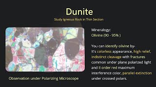 Dunite  Ultramafic Igneous Rock Intrusive in Thin Section under Microscope  Petrology [upl. by Nujra775]