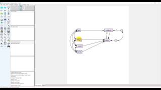 AMOS 23 Yinelemesiz Model Nonrecursive Model [upl. by Sirotek]