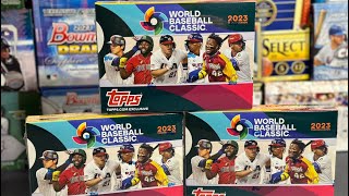 2023 Topps WBC Triple Box Break Random Serial Numbers [upl. by Adiaros751]