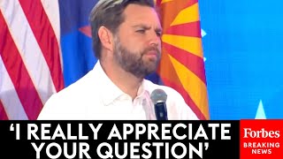 WATCH JD Vance Takes Multiple Questions From Arizona Voters About Crime Business Policies [upl. by Winna]