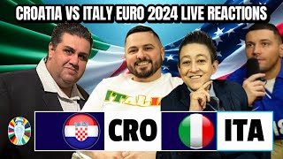 Croatia vs Italy EURO 2024 Live Reactions [upl. by Edy]