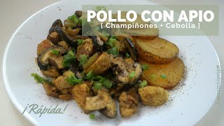 Pollo con Apio y Champiñones  Cómo hacer Pollo con Apio y Champiñones [upl. by Alejandrina]