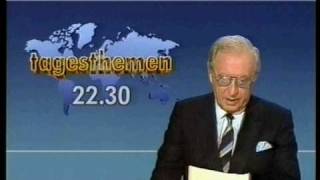 ARD Tagesschau Verabschiedung Karlheinz Köpke 11091987 [upl. by Noonan]