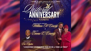 24th Pastoral Anniversary Honoring Administrative Assistant William amp Emma Conerly [upl. by Holna636]