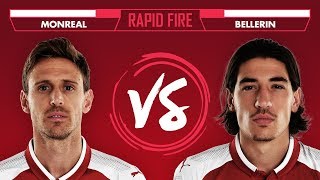 WHOS YOUR FAVOURITE WWE WRESTLER  Rapid Fire with Bellerin amp Monreal [upl. by Fridlund]