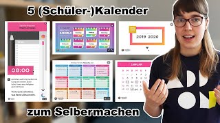 Tutorial 5 kostenlose kreative SchülerKalender mit Genially  OnlineTool  DIY  Anleitung [upl. by Enneiluj867]