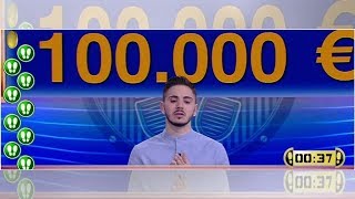 Nicolò Scalfi il campione di Caduta libera vince ancora e arriva a 500mila euro [upl. by Ketti788]