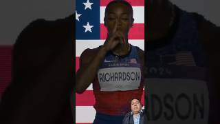 Women 100m final Julien Alfred Paris2024 trackandfieldathletics sprint [upl. by Cutcheon]