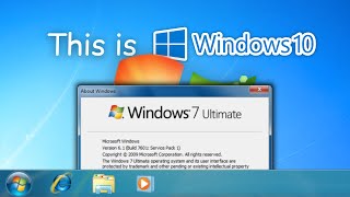 Windows 10 but it looks like Windows 7 Windows 10 22H2 to 7 Update 2 [upl. by Krasnoff]