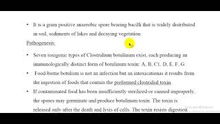 L57 MICRO Clostridium botulinum food poisoning [upl. by Ilatfan]