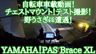 【ebike】YAMAHA PAS BRACE！チェストマウントテスト動画。【サイクリング電動アシスト自転車】 [upl. by Ynahirb]