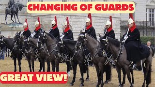 Majestic Changing of the Kings Guards at Whitehall  May 2024 [upl. by Gabbert]