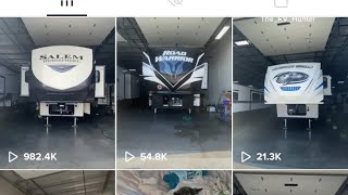 45 campers in 25 minutes   5th wheel  travel trailer  quick RV tour  compilation  tiktok [upl. by Nylirehc]