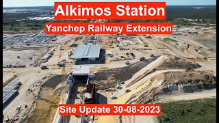 Yanchep Railway Extension  Alkimos Station 30082023 4K [upl. by Haymes]