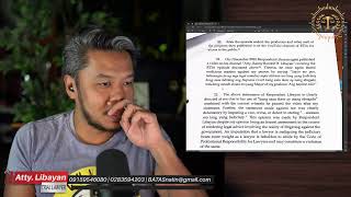 UPDATE SA LIBEL CASE NI ATTY GARRETH TUNGOL KAY ATTY LIBAYAN [upl. by Auhsaj470]