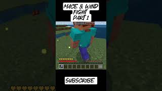 Mace amp wind fight Part 1 minecraft minecraftmeme [upl. by Riannon]