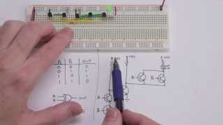 Making logic gates from transistors [upl. by Myk]