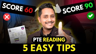 5 Easy Tips  PTE Reading Score Improvement 60 to 90  Skills PTE Academic [upl. by Easton]