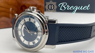 Breguet Marine Automatic Big Date Blue Dial 5817STY25V8 [upl. by Alper511]