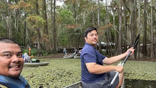 Canoeing at Caddo Lake State Park Texas [upl. by Ardnasella]