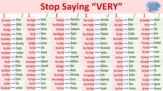 stop sayingquotVERYquotin English vocabulary english youtube stopsayingvery learnenglish [upl. by Aleina]