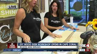 New DIY wooden sign workshop opens in Cape Coral  7am live report [upl. by Klotz]