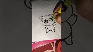 How to draw cute panda 🐼easy drawing step by step [upl. by Rabiah357]